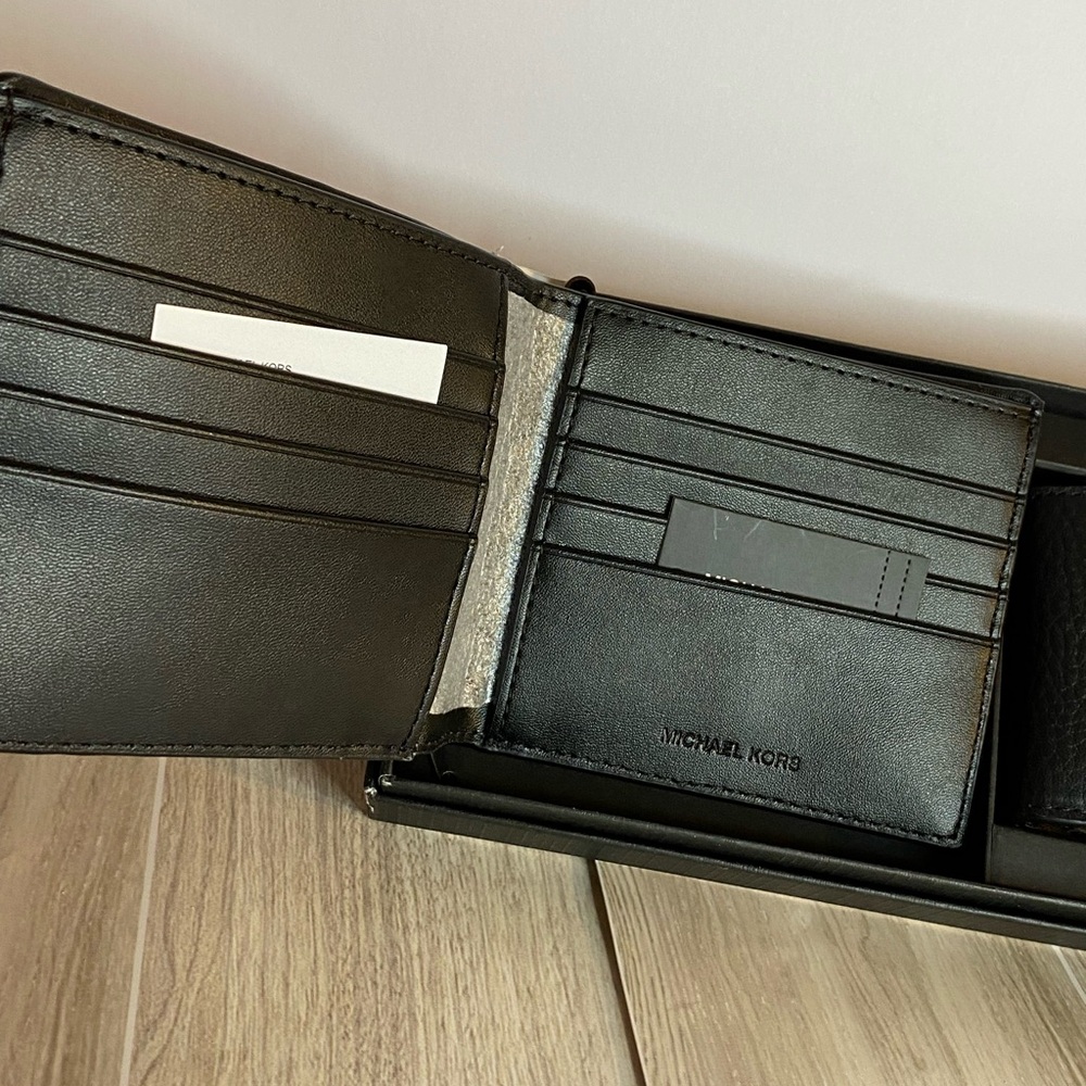 NWT Michael Kors Mens Wallet Gift Set - Picture 5 of 7